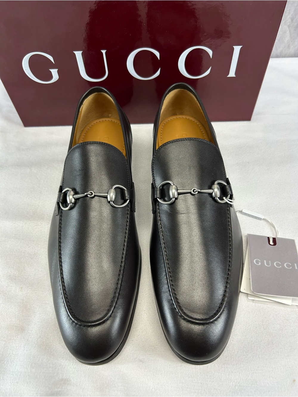 Gucci Jordaan Leather Loafers